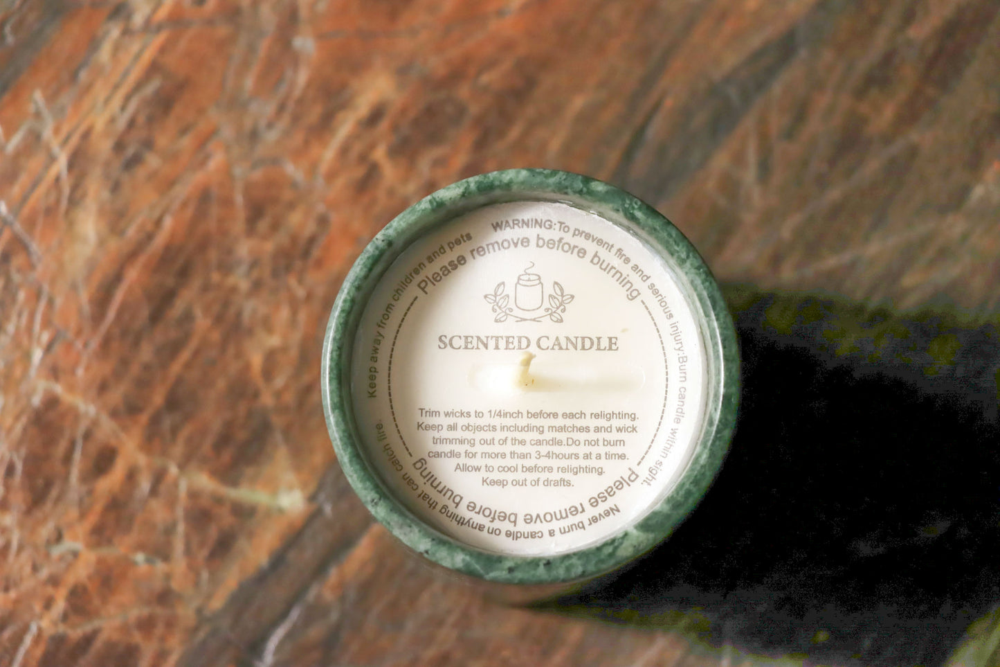 Dark Green Scented Candle