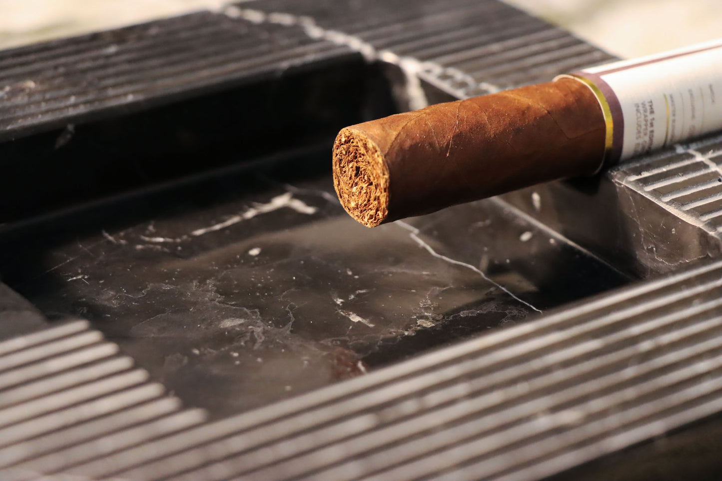 Marble Cigar Ashtray - Nero Margiua