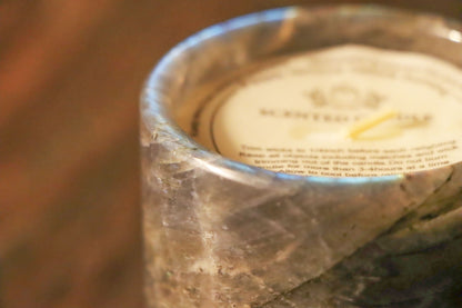 Labradorite Blue Jar Candle, Scented Candle, Decorative Soy Wax Candle