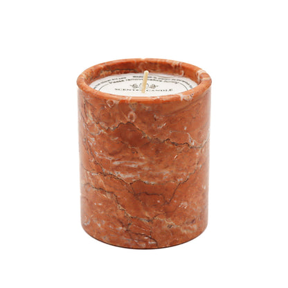 Tea Rose Marble Scented Candle