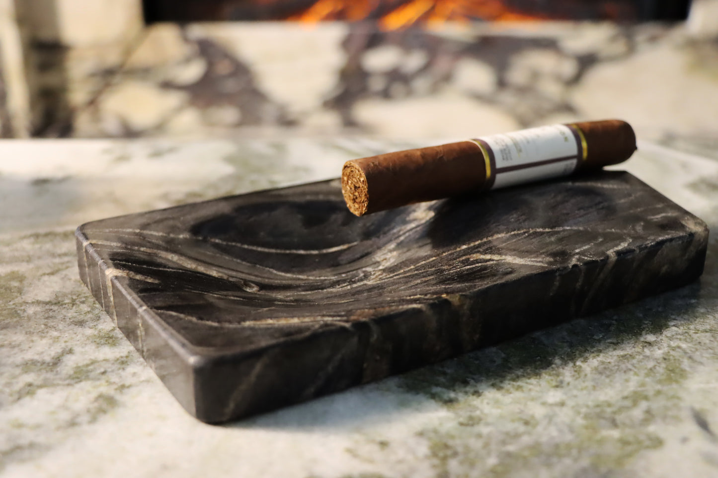 Sunset Boulevard Cigar Ashtray - Titanium Granite