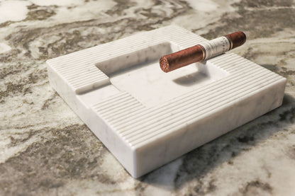 Marble Cigar Ashtray - Carrara