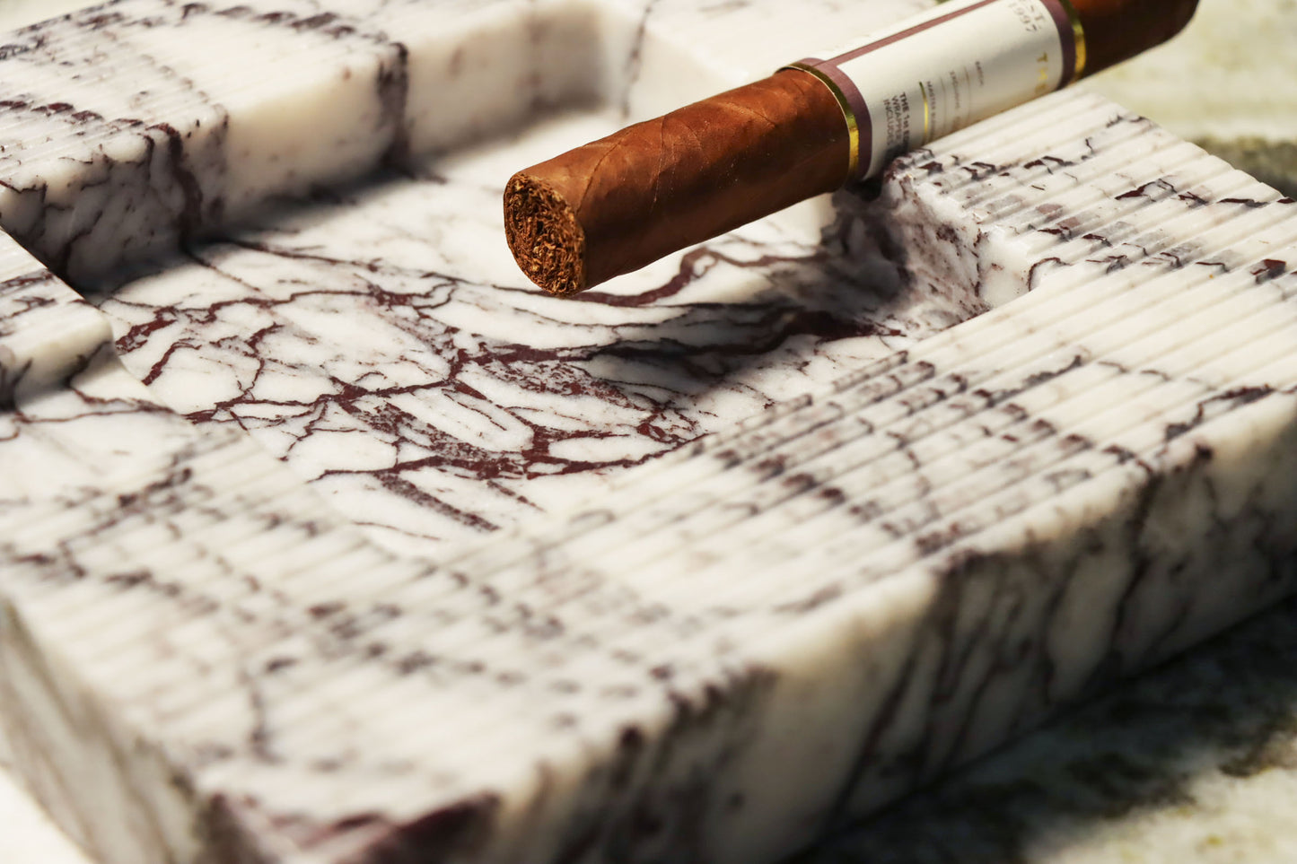 Marble Cigar Ashtray - Lilac
