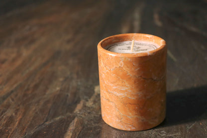 Tea Rose Marble Scented Candle