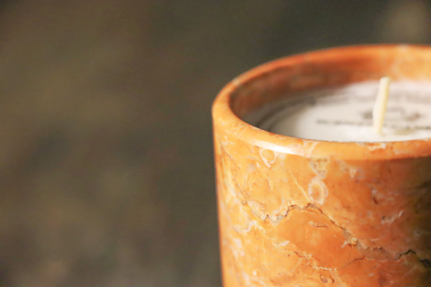 Tea Rose Marble Scented Candle