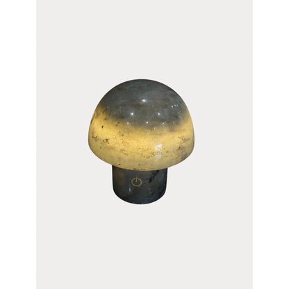 luxury natural stone bedside lamp blue jade outside beside lake