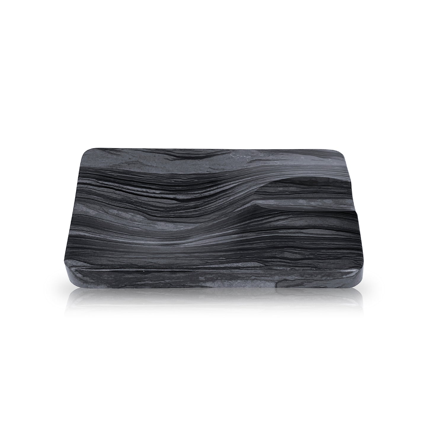 Sunset Boulevard Cigar Ashtray - Black Wood Vein Marble