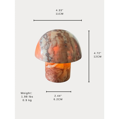 red dragon onyx mushroom night light leo zodiac sizes