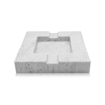Marble Cigar Ashtray - Carrara