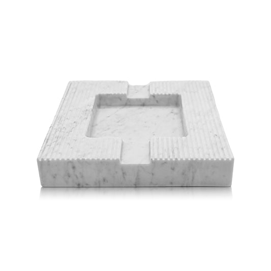 Marble Cigar Ashtray - Carrara